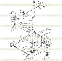 Наклон лезвия и соединение управления рыхлителем Наклон лезвия и соединение управления рыхлителем